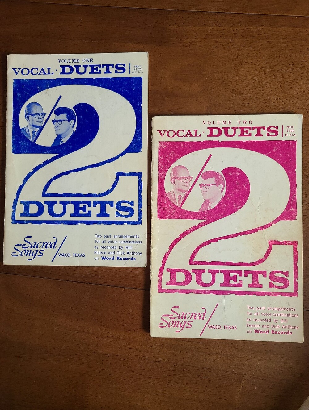 Vintage 1964 1965 Vocal Duets Songbooks Vol 1 & 2 Sacred Songs Music Choral